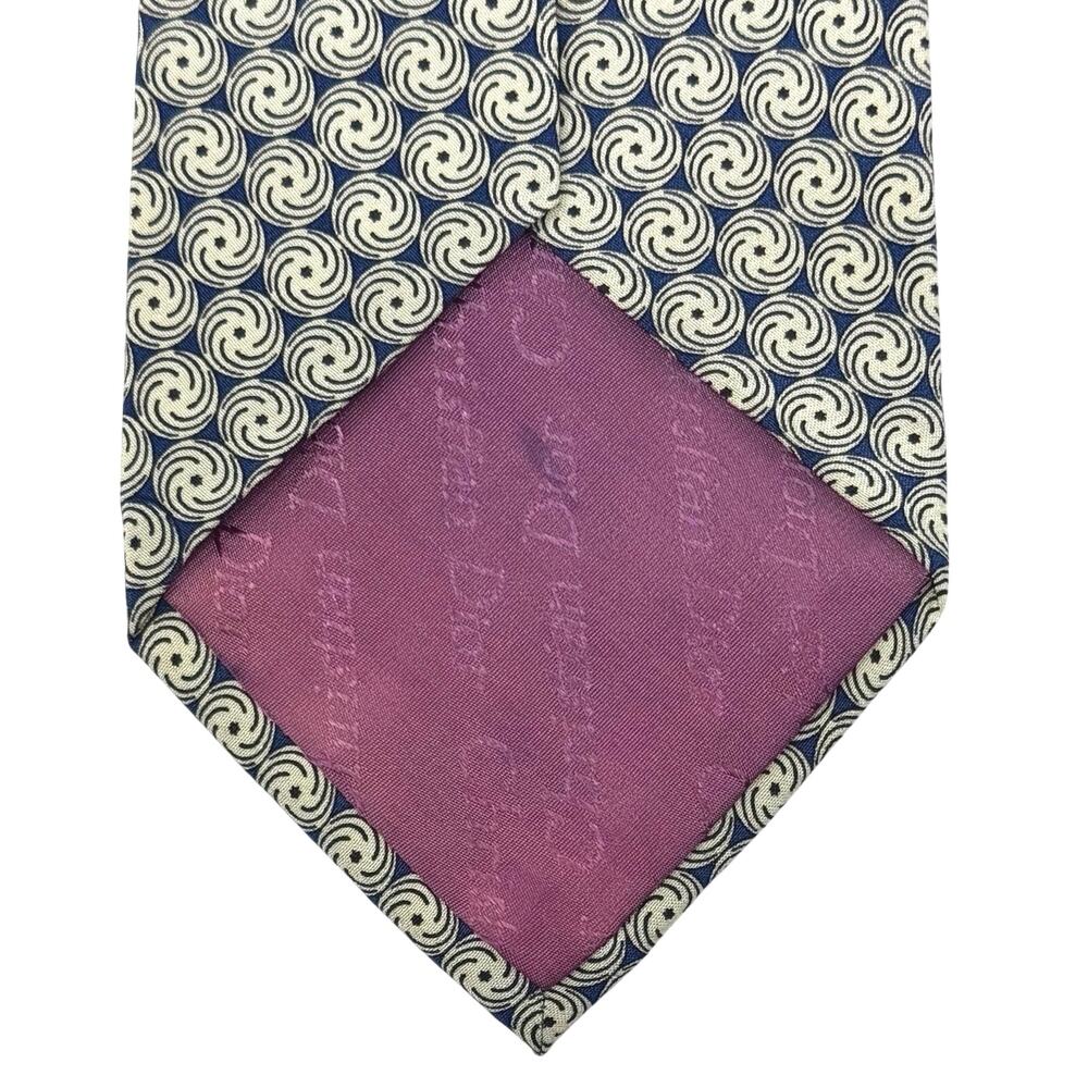 Christian Dior Whirlpool Pattern Tie - Picture 5 of 9